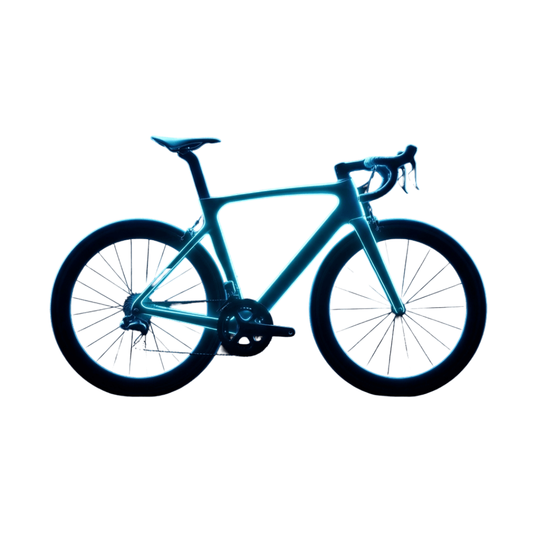 VeloStore premium bicycle silhouette showcasing engineering excellence